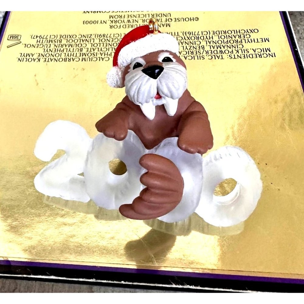 Vintage Walrus Hallmark Keepsake Christmas Ornament  Cool Decade 2000